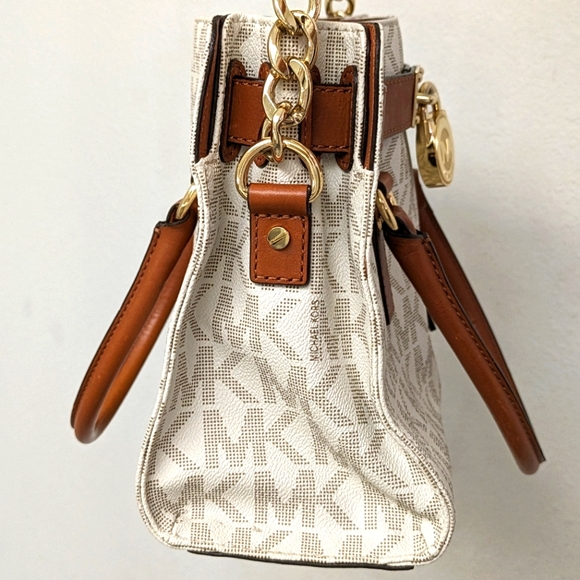 My Michael Kors Hamilton Logo Satchel Handbag - Picture 3 of 13